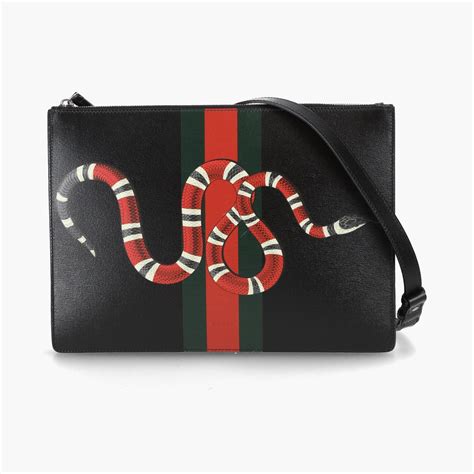 gucci snake messenger bag|Gucci bag with snake design.